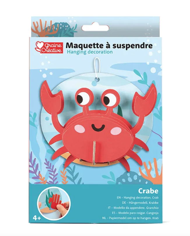 maquette à suspendre crabe