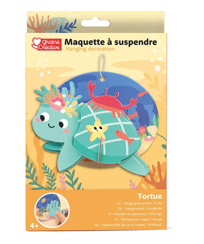 maquette à suspendre tortue
