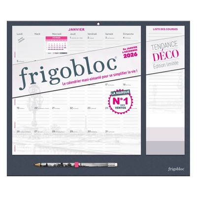 calendrier frigobloc 2026