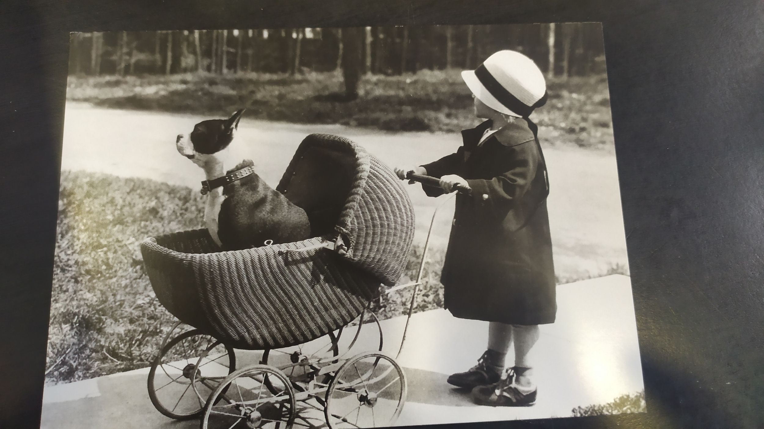 petite fille avec landau