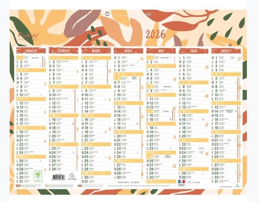 grand calendrier 2026