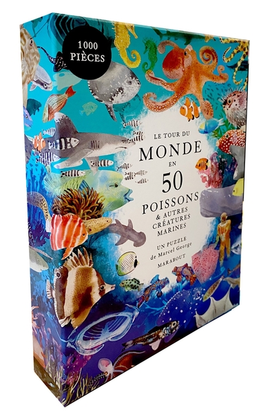 puzzle tour du monde en 50 poissons
