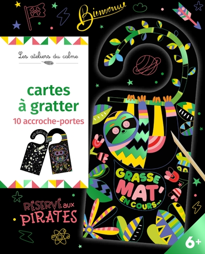 cartes à gratter accroche-porte