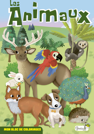 bloc a colorier animaux du monde