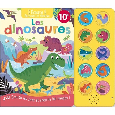 écoute et observe les dinosaures