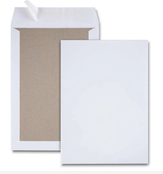 enveloppe dos cartonné