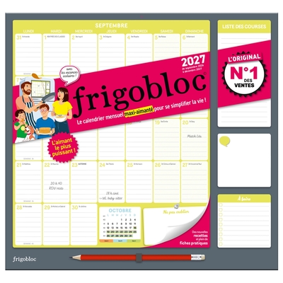 calendrier frigobloc 2026-2027