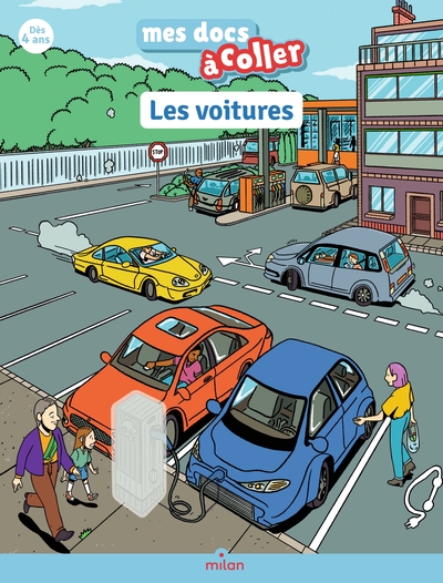 mes docs à coller les voitures
