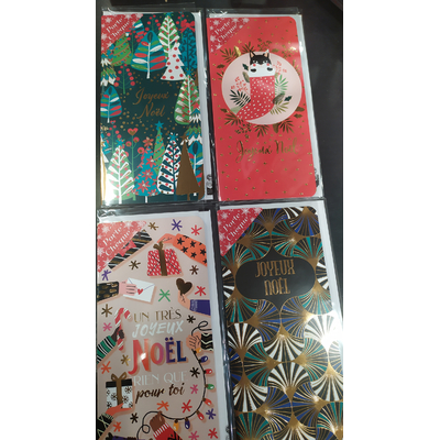 carte de noel-porte billet - 1