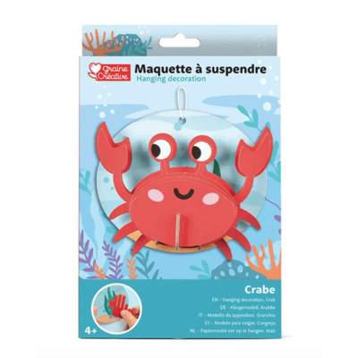 maquette à suspendre crabe