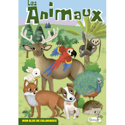 bloc a colorier animaux du monde