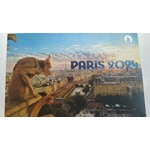 carte postale - vue de paris avec gargouille