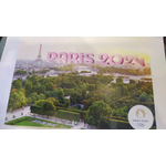 carte postale - jardin des tuileries & la tour eiffel