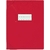 protège cahier 24x32 rouge