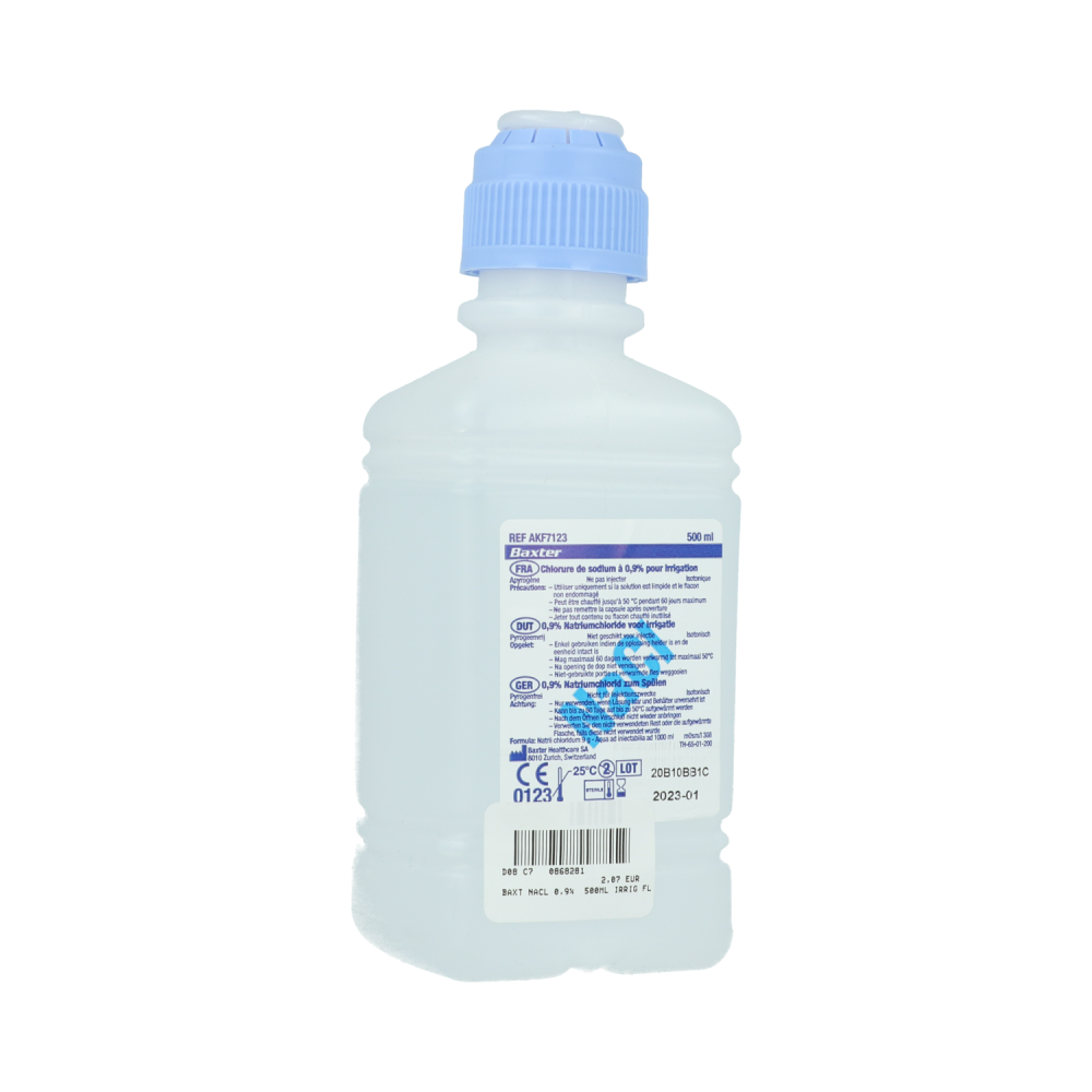 NaCl 0,9 %-500 ml-baxter - Aquitaine Materiel Secours