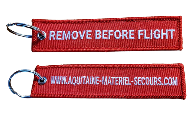 porte-cles-remove-before-flight-aquitaine-materiel-secours1