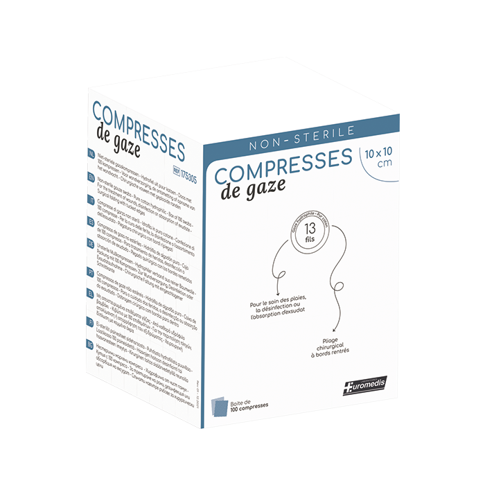 Compresse en non-tissé non stérile -Aquitaine Materiel Secours