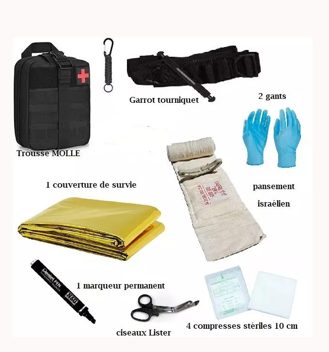 Trousse tactique MOLLE garnie
