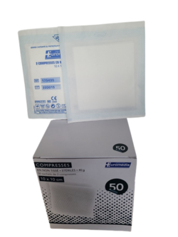 Compresses stériles - emballées par 5 - 1 boîte - Deforce Medical