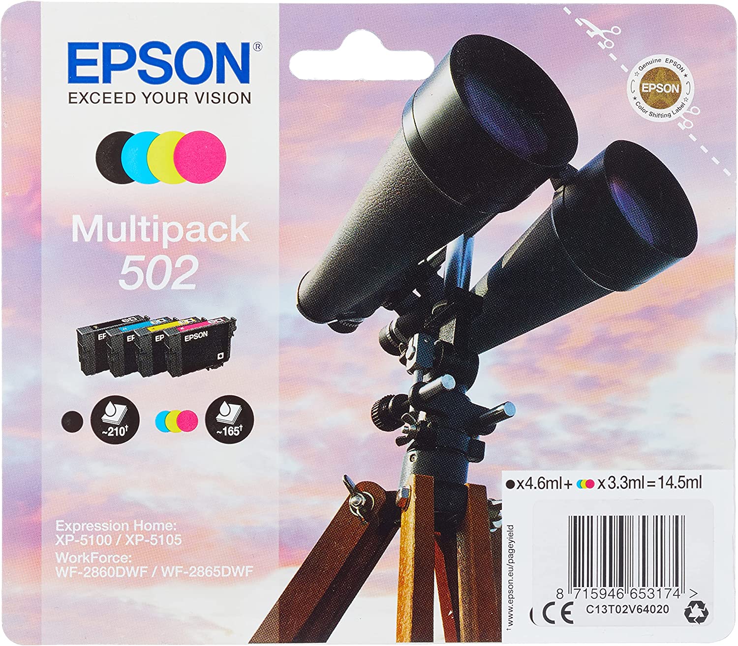 Cartouche Epson 502 Multipack