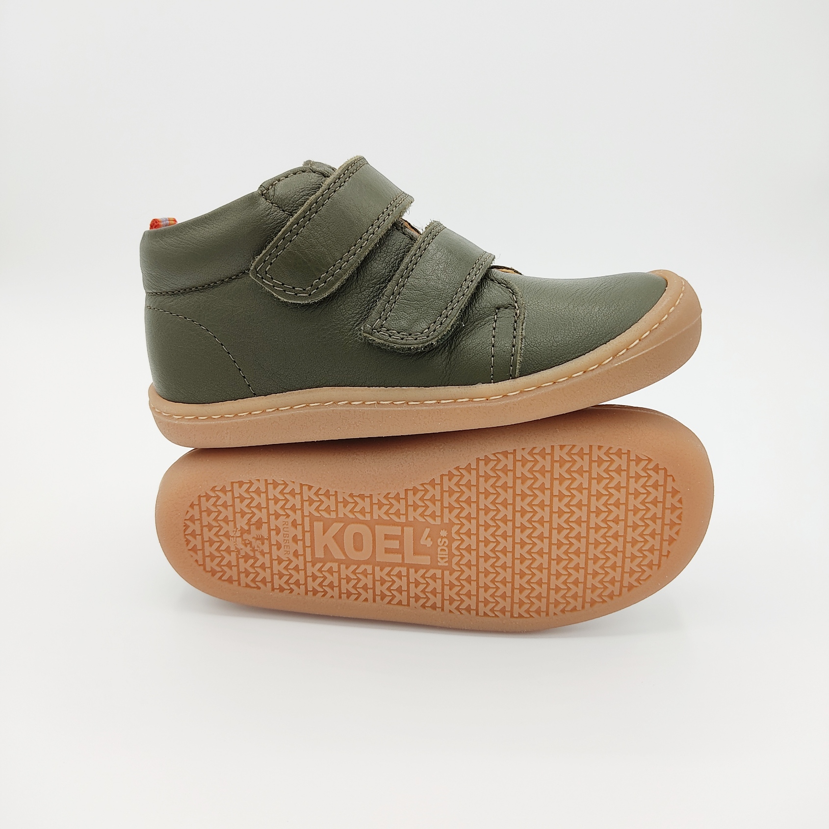 chaussures koel4kids bob bio nappa kaki pour pieds fins sur le boutique liberty pieds