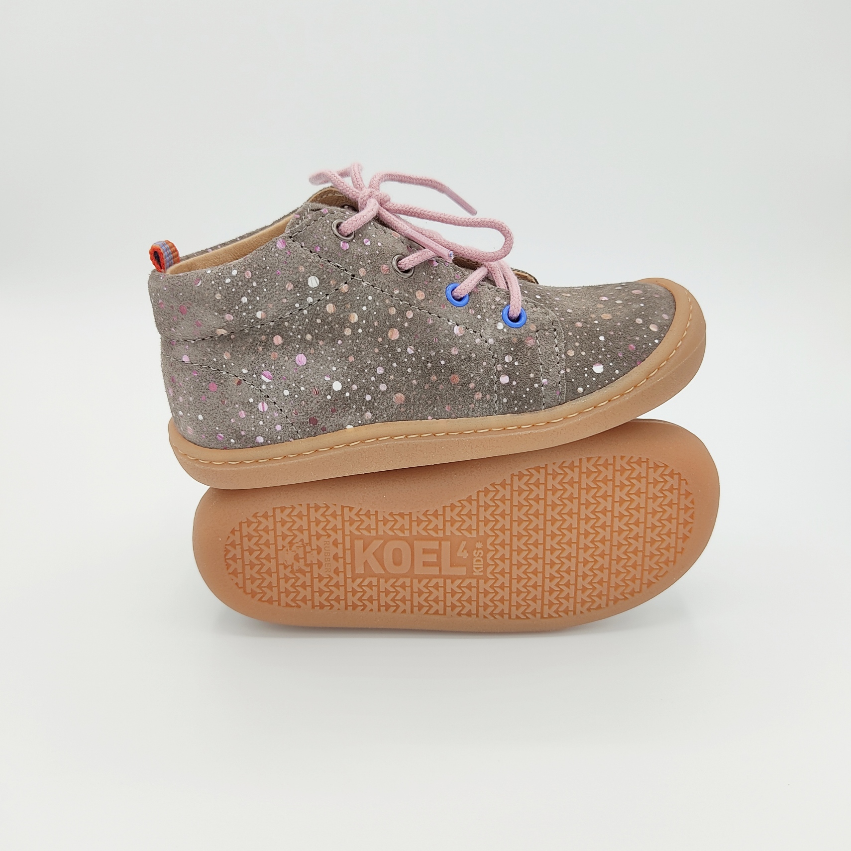 chaussures koel4kids ben bio nubuck fantasy grey pour pieds fins sur le boutique liberty pieds