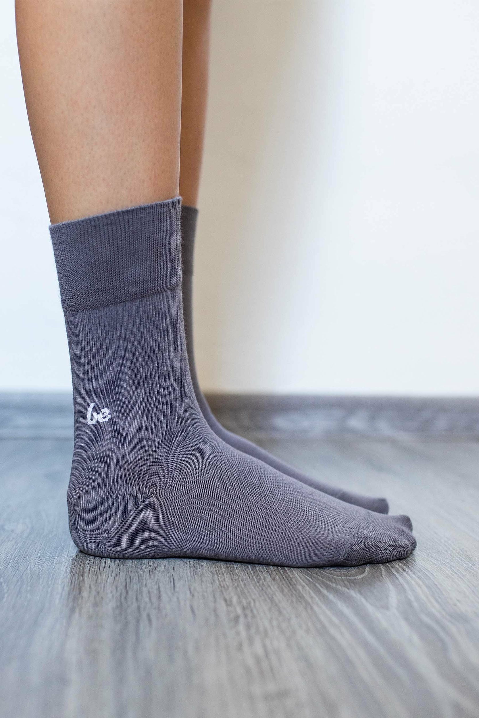 Chaussettes barefoot grise be lenka sur la boutique liberty pieds-5