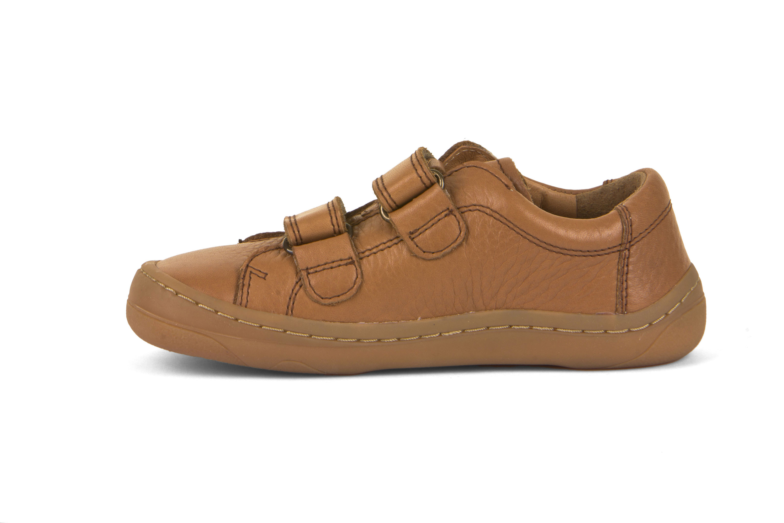 baskets en cuir Froddo barefoot, cognac, sur la boutique Liberty Pieds-3