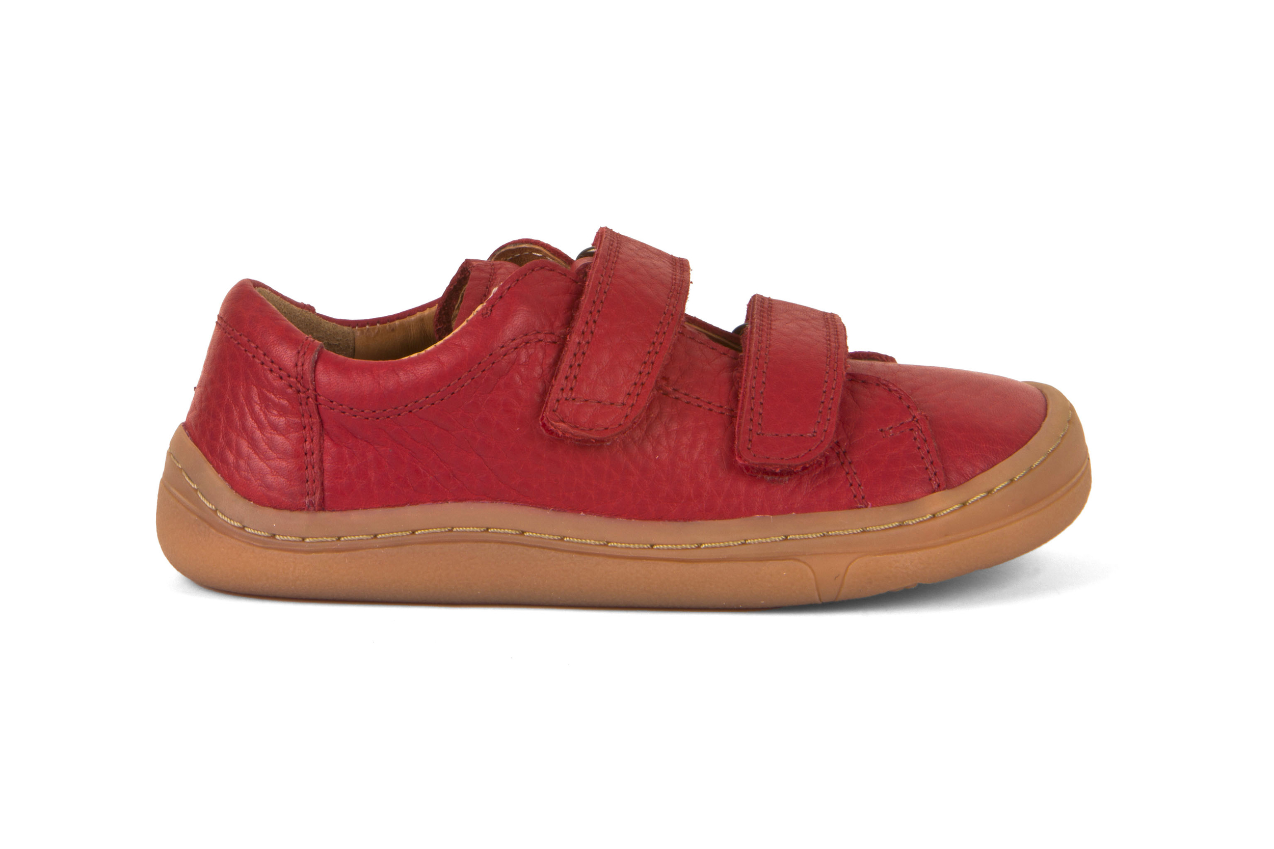 baskets en cuir Froddo barefoot, rouge, sur la boutique Liberty Pieds-2