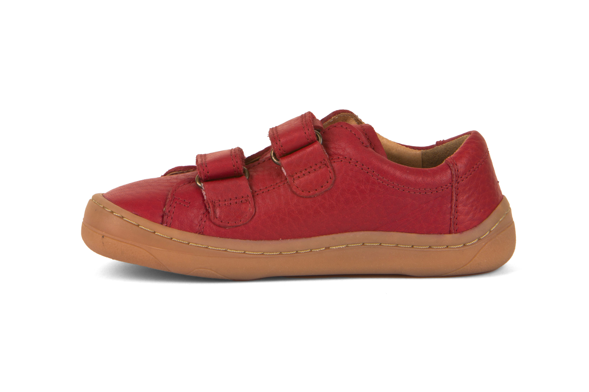 baskets en cuir Froddo barefoot, rouge, sur la boutique Liberty Pieds-3