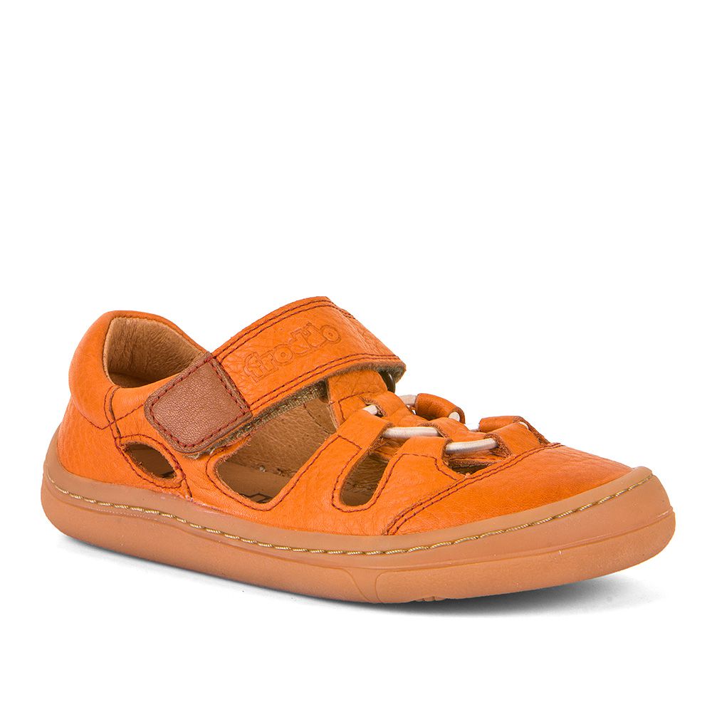Sandales Froddo barefoot ELASTIC orange sur la boutique liberty pieds