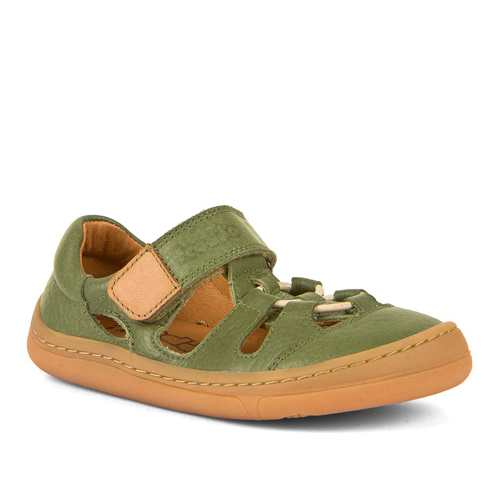 Sandales Froddo barefoot ELASTIC vert sur la boutique liberty pieds