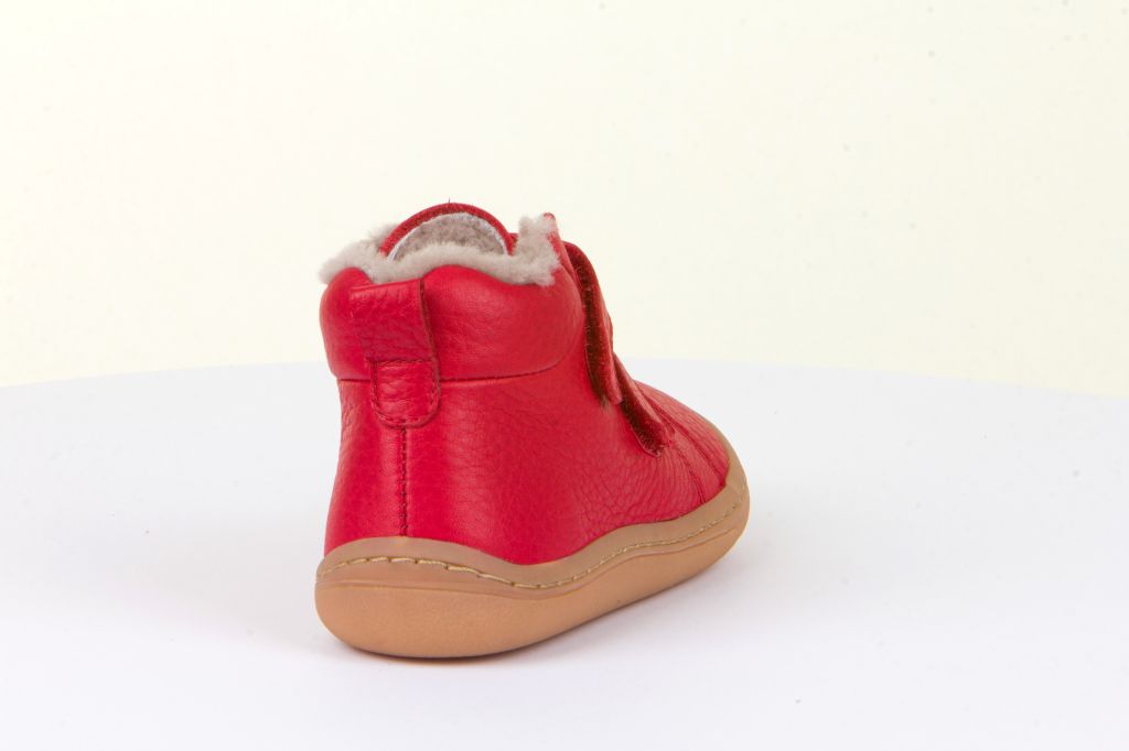 chaussures Froddo barefoot winter furry G3110201-8K rouge fourrées en laine sur la boutique liberty pieds-2