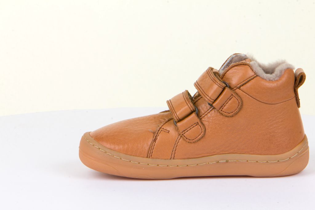 chaussures Froddo barefoot winter furry G3110201-2K cognac fourrées en laine sur la boutique liberty pieds-1