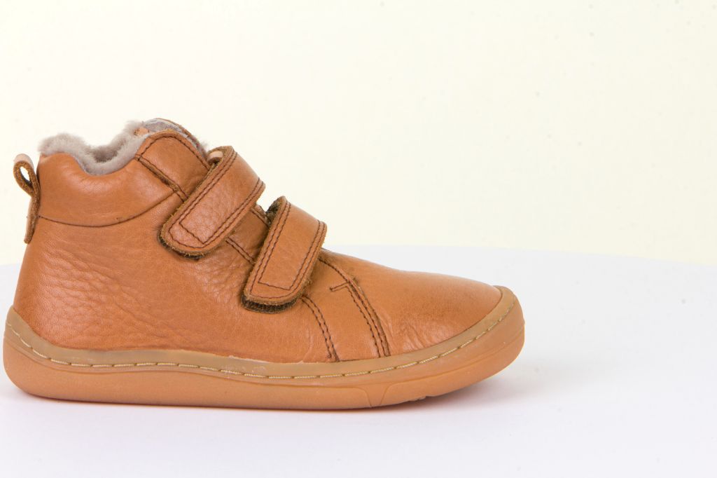 chaussures Froddo barefoot winter furry G3110201-2K cognac fourrées en laine sur la boutique liberty pieds-3