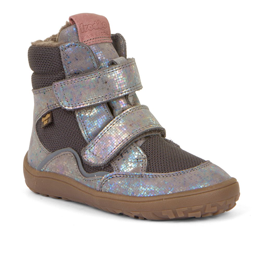 chaussures Froddo barefoot tex winter G3160189-8 grey silver fourrées en laine sur la boutique liberty pieds
