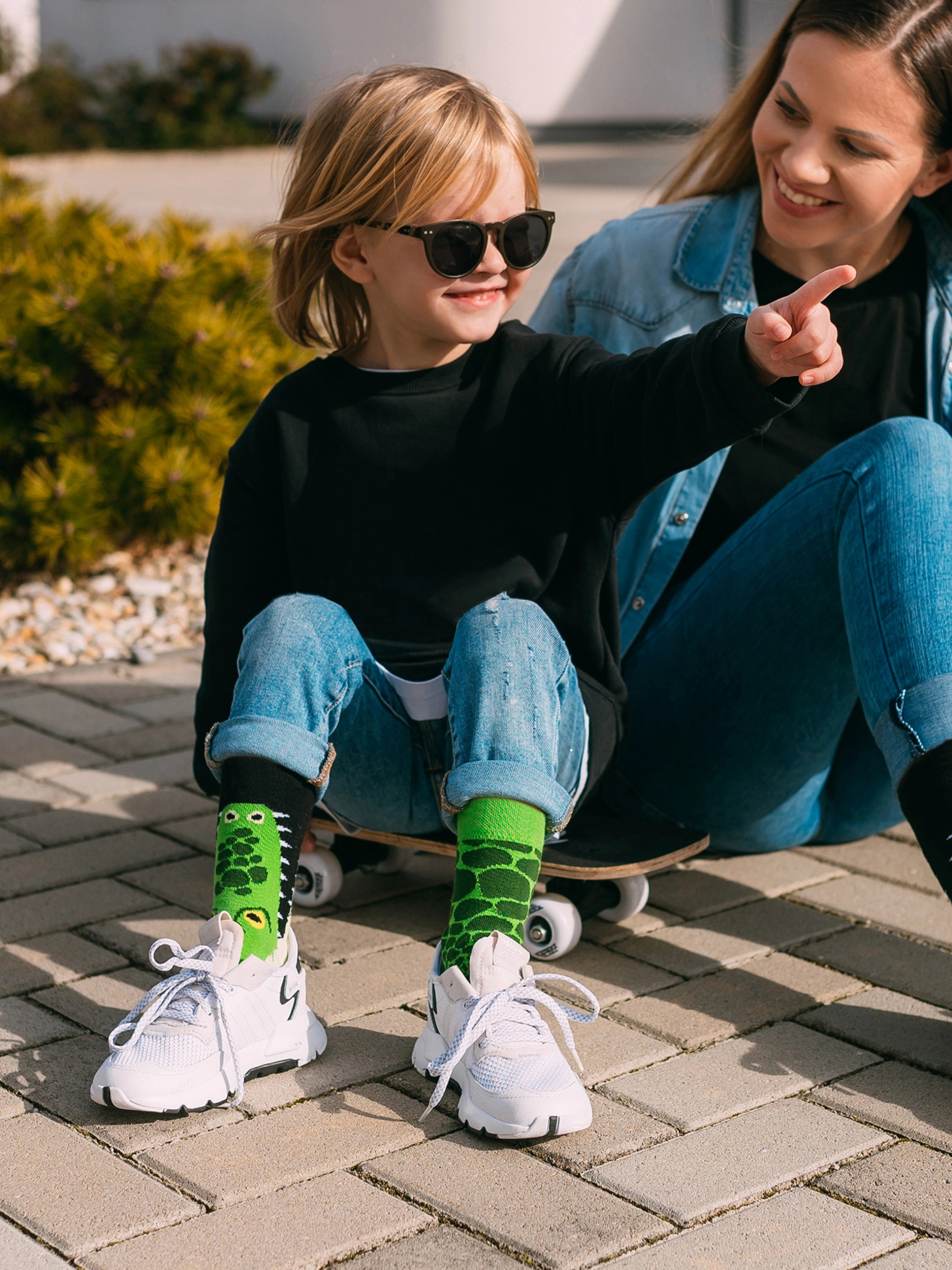 Chaussettes rigolotes pour enfants Crocodile - DEDOLES