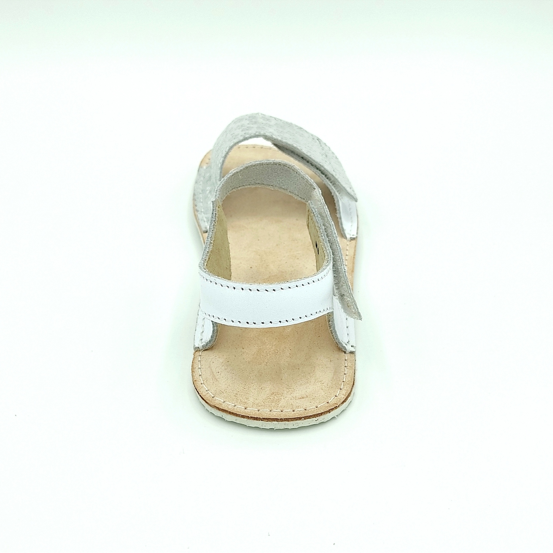sandales barefoot Ok bare MIRRISA.I blanche à fleurs argentées sur la boutique Liberty Pieds-4
