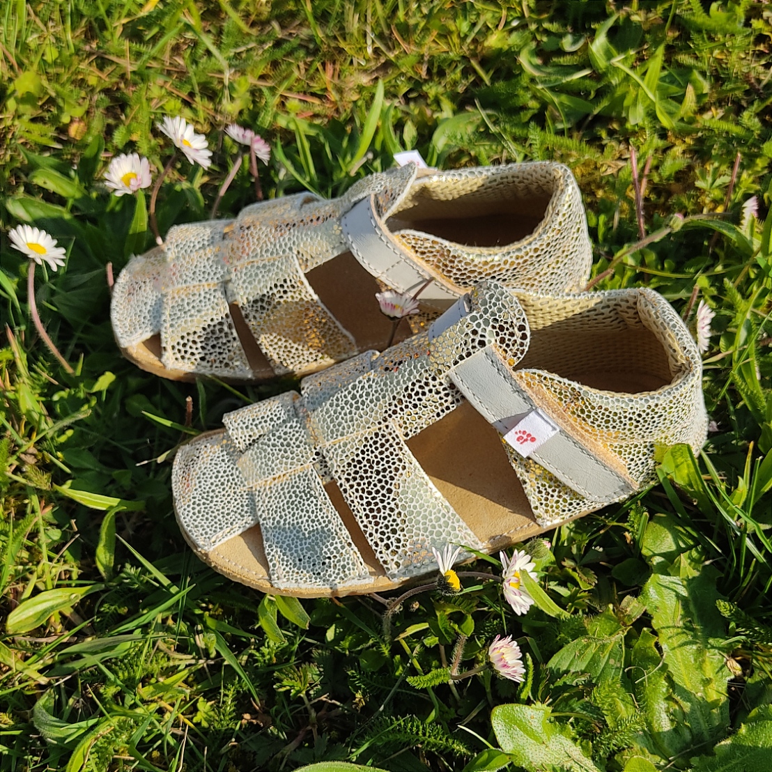 Sandales ef barefoot or gold sur la boutique liberty pieds-6
