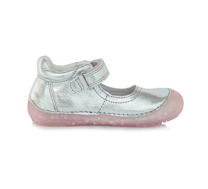 Ballerine DD Step H063-399 argenté avec petit coeurs sur la boutique Liberty Pieds-2