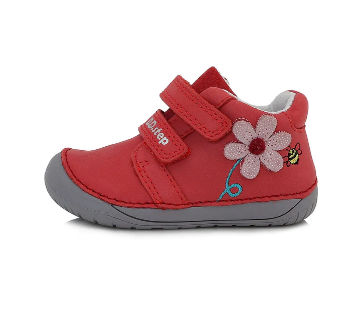 Chaussures barefoot DD STEP - rouge à fleur - S070-375
