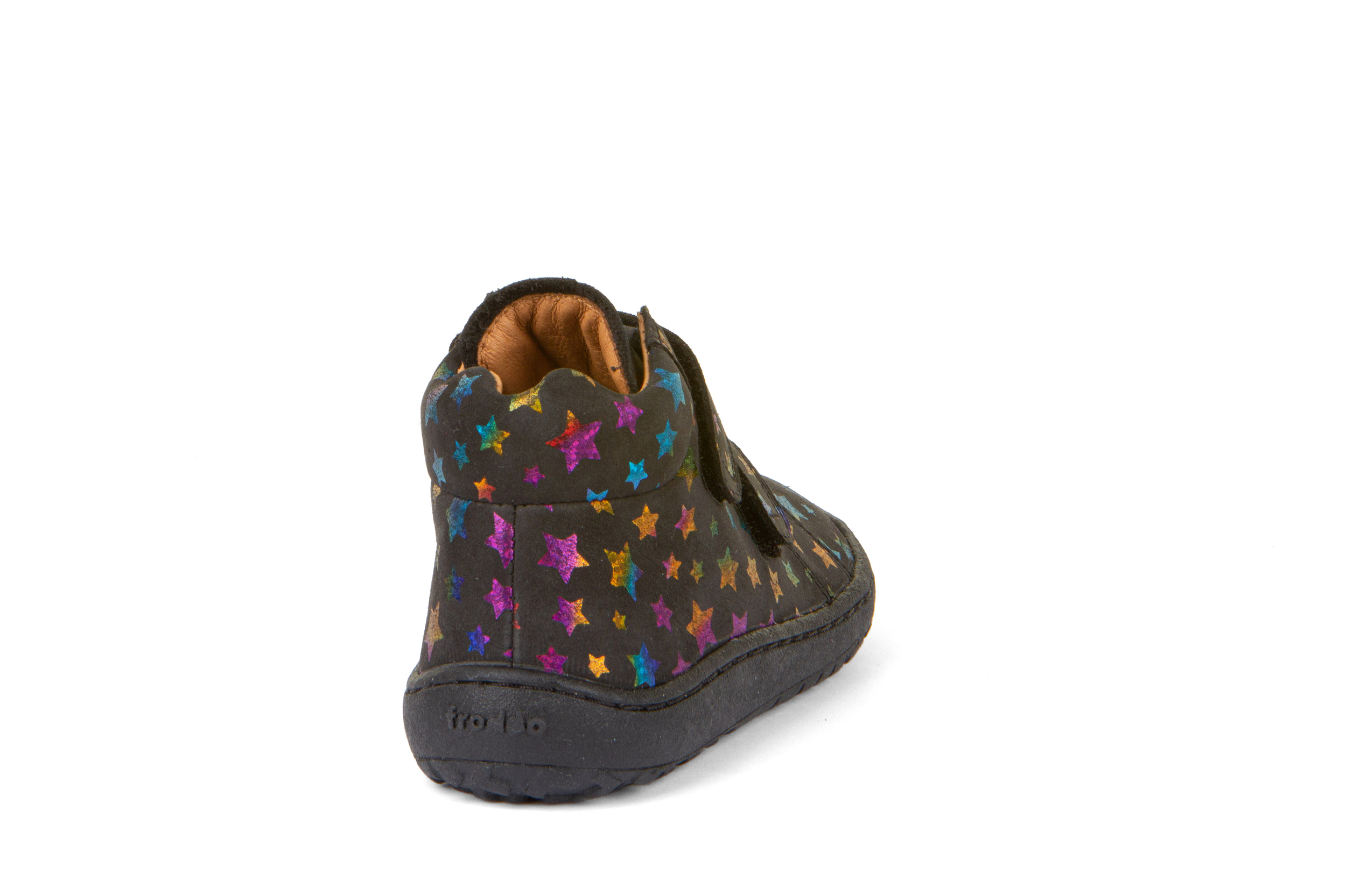 Froddo barefoot High Tops noir étoiles multicolores G3110227-13L sur la boutique Liberty Pieds (3)