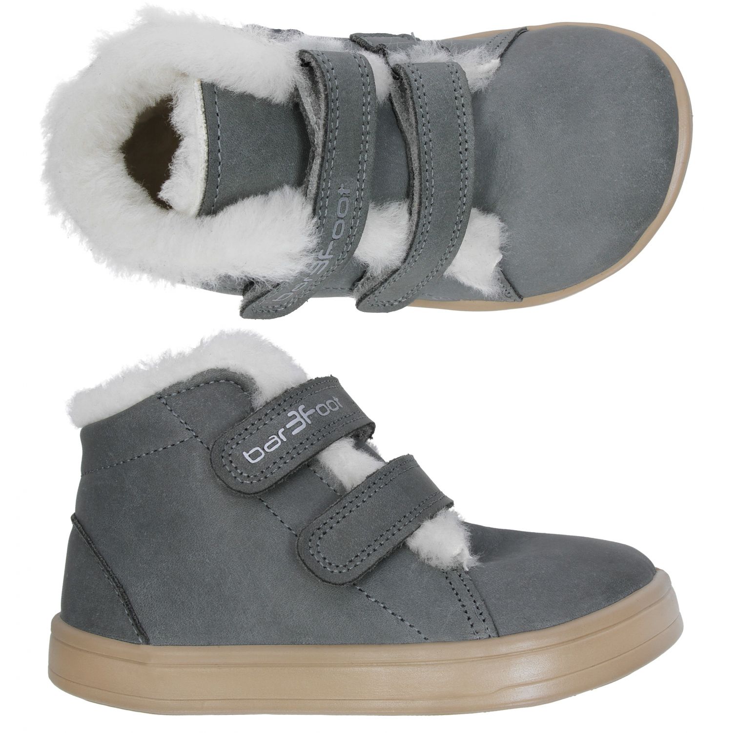 chaussures 3F barefoot cross hiver laine gris 4BC49W-2 sur la boutique Liberty pieds