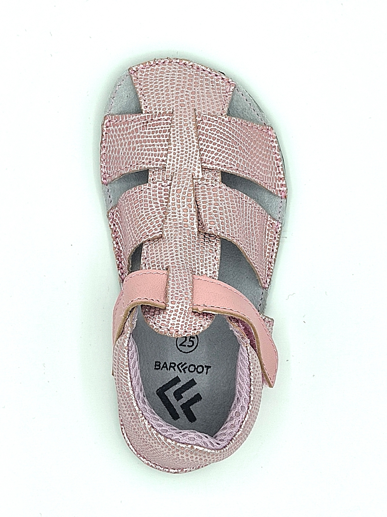 sandales EF barefoot rose brillant chez liberty pieds-2
