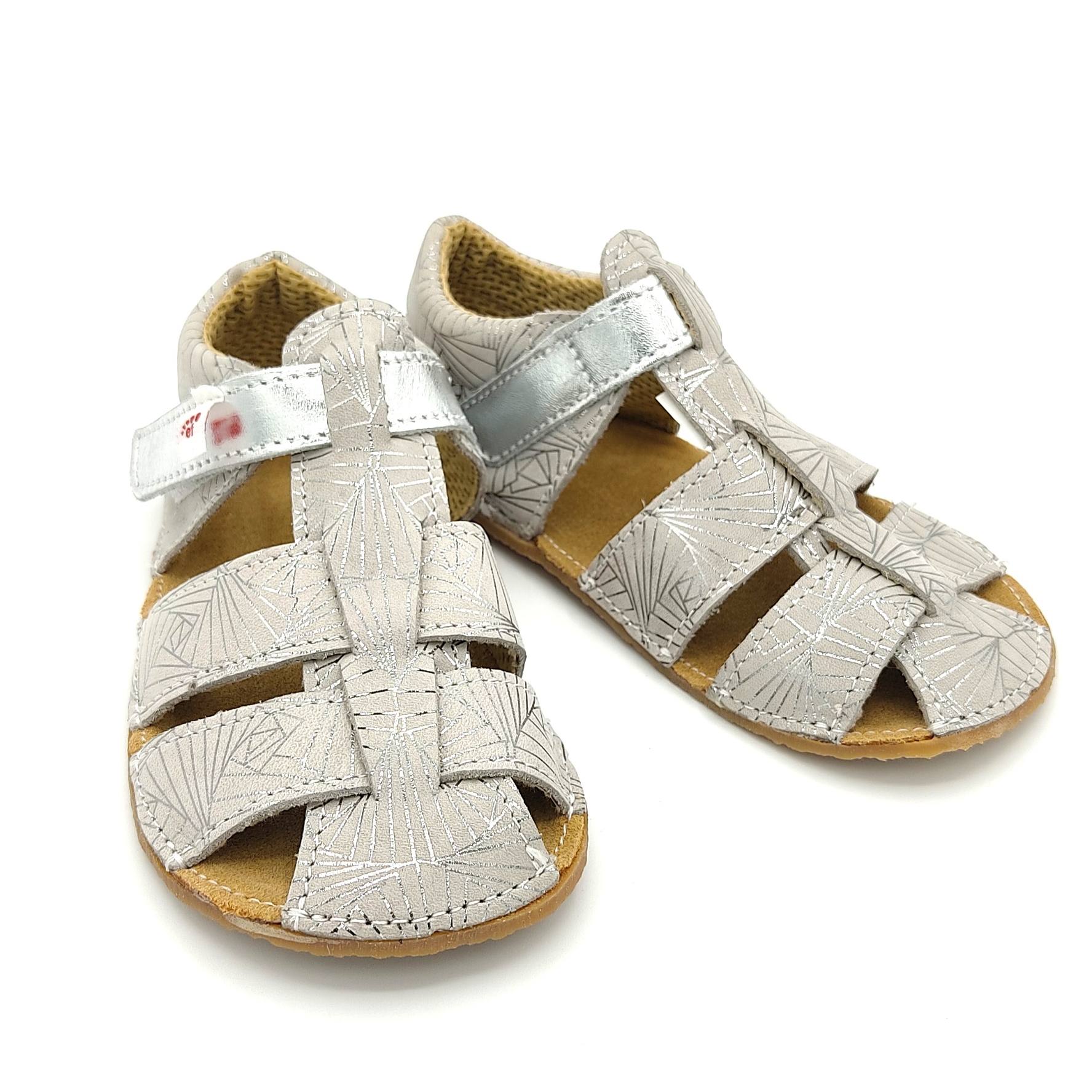 Sandales EF Barefoot - blanc fantaisie argenté