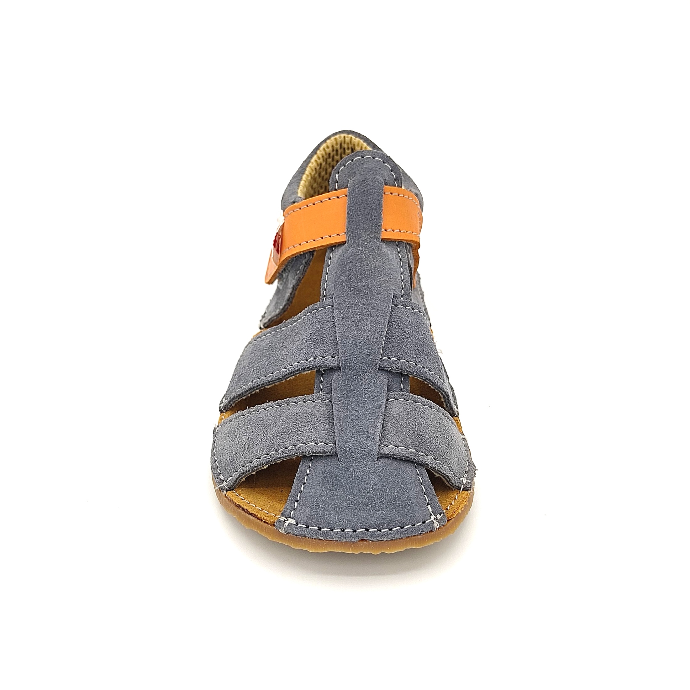 sandales EF barefoot gris-orange chez liberty pieds-4