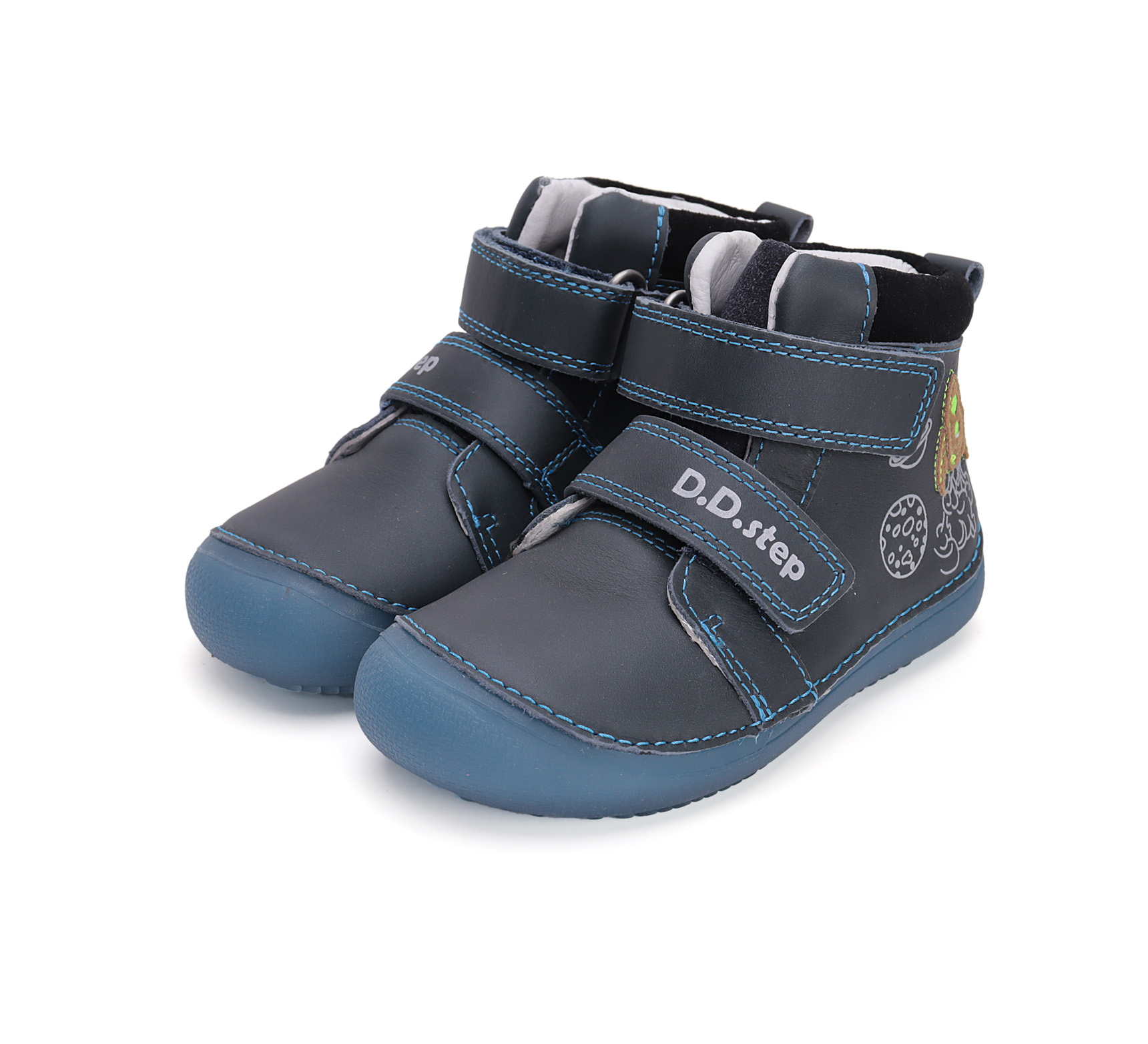 Bottines enfants DD Step A063-42719 Royal Blue-1 fusée sur la boutique Liberty Pieds (7)