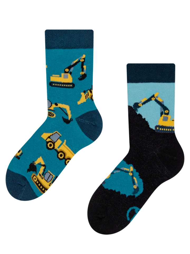 Chaussettes enfant pelleteuse Dedoles sur la boutique Liberty Pieds (1)