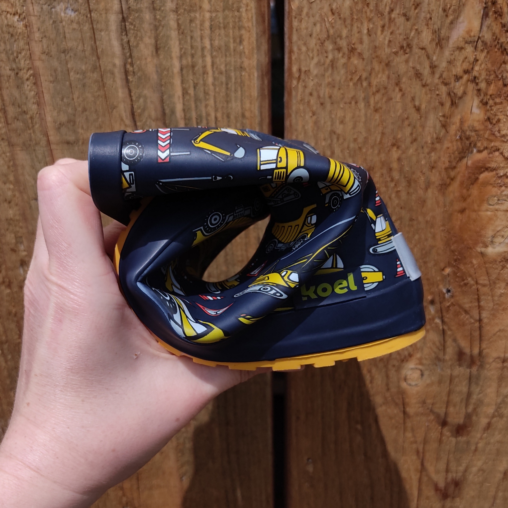 botte de pluie Koel wellie barefoot tractor blue sur la boutique liberty pieds-9