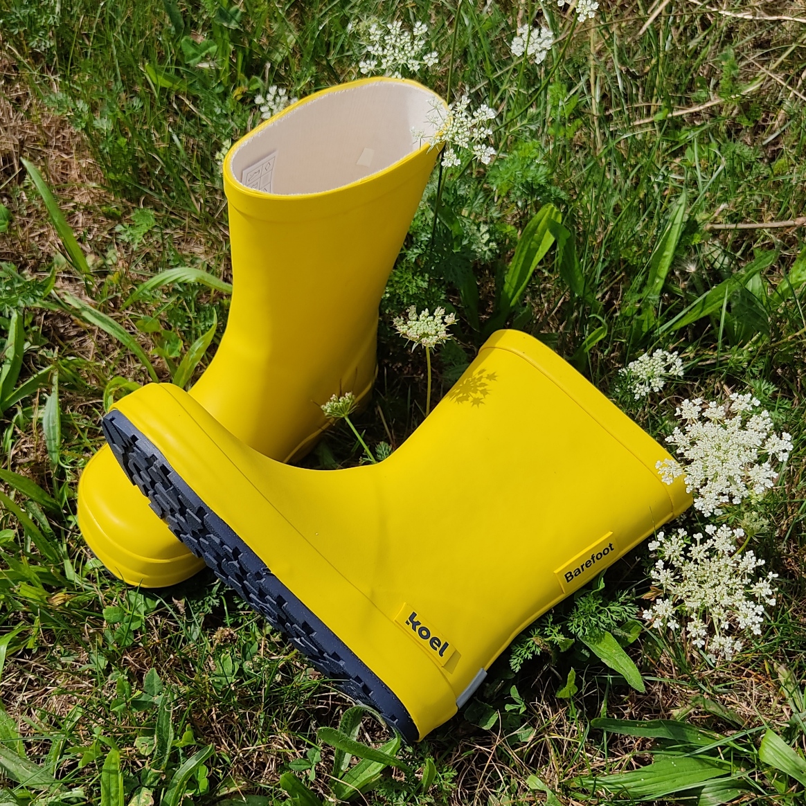 botte de pluie Koel wellie barefoot yellow sur la boutique liberty pieds -8